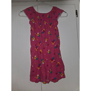 Girls Peale Pink Floral Jumpsuit & Romper Size 7